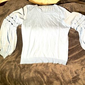 Sioni women’s designer balloon sleeve pullover dressy sweater sz: Large